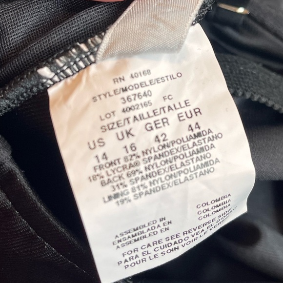 MagicSuit Swimsuit Black Lace Up One Piece Victoria 14 NWOT - Picture 7 of 7